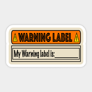 Warning Label Sticker